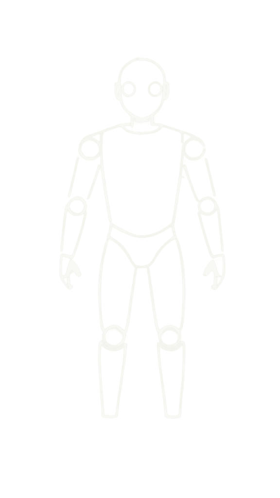 Схема частей тела робота